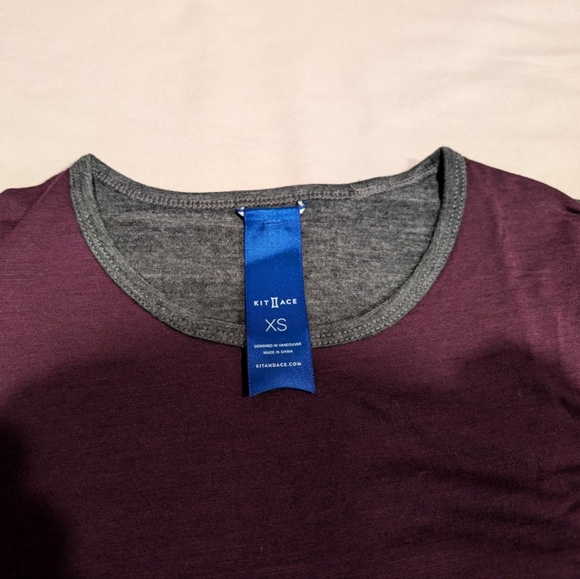 NWOT Kit and Ace Merino wool long sleeve top - Picture 2 of 8